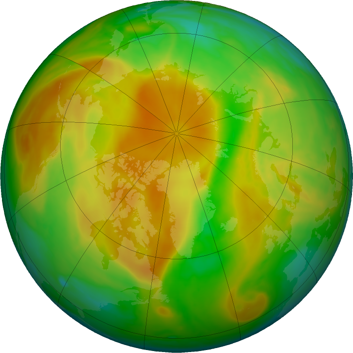 Arctic ozone map for 03 May 2020